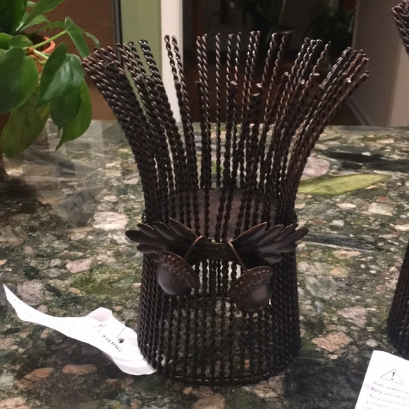 Set of 3 metal (iron) harvest candle holders from Cracker Barrel, NWT - Picture 2 of 11